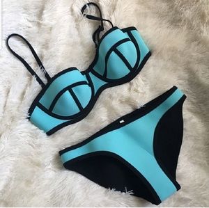 Aqua Neoprene Bikini Small